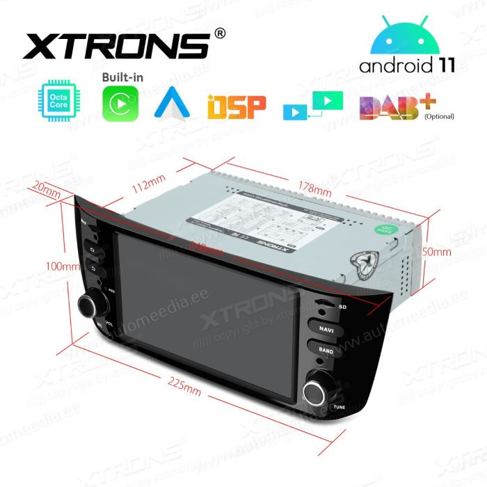 Fiat Punto (2012-2016) mudelipõhine Android 12 GPS autoraadio ja multimeedia keskus