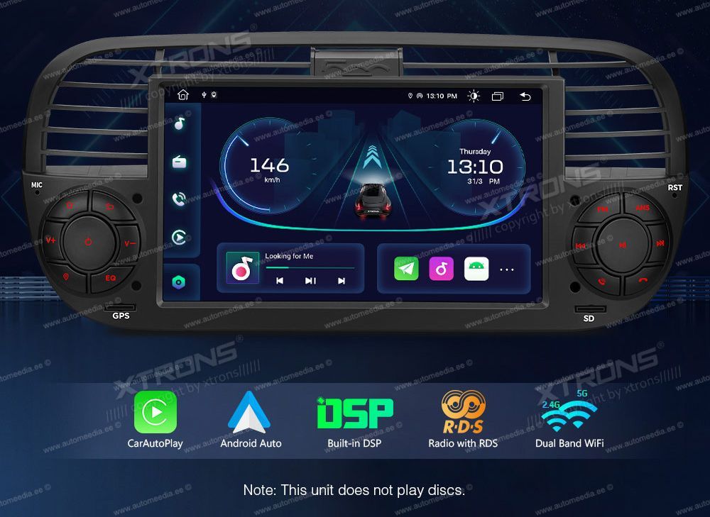 XTRONS PE7150FL_B Mudelikohane android multimeediakeskus gps naviraadio