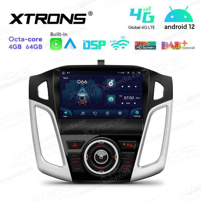 Ford Focus (2012-2017) Android 12 auto GPS radio ja multimedia näyttösoitin