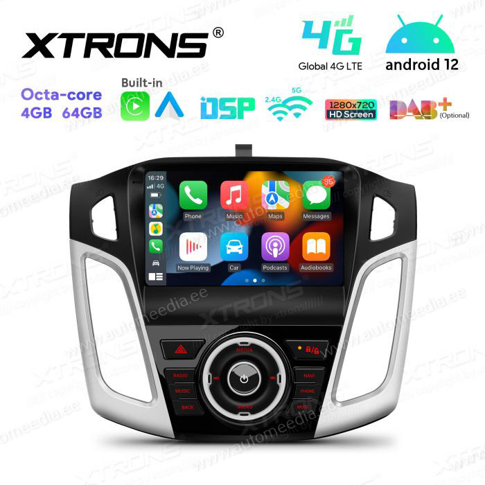 Ford Focus (2012-2017) mudelipõhine Android 12 GPS autoraadio ja multimeedia keskus