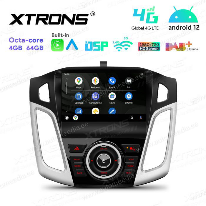 Ford Focus (2012-2017) mudelipõhine Android 12 GPS autoraadio ja multimeedia keskus