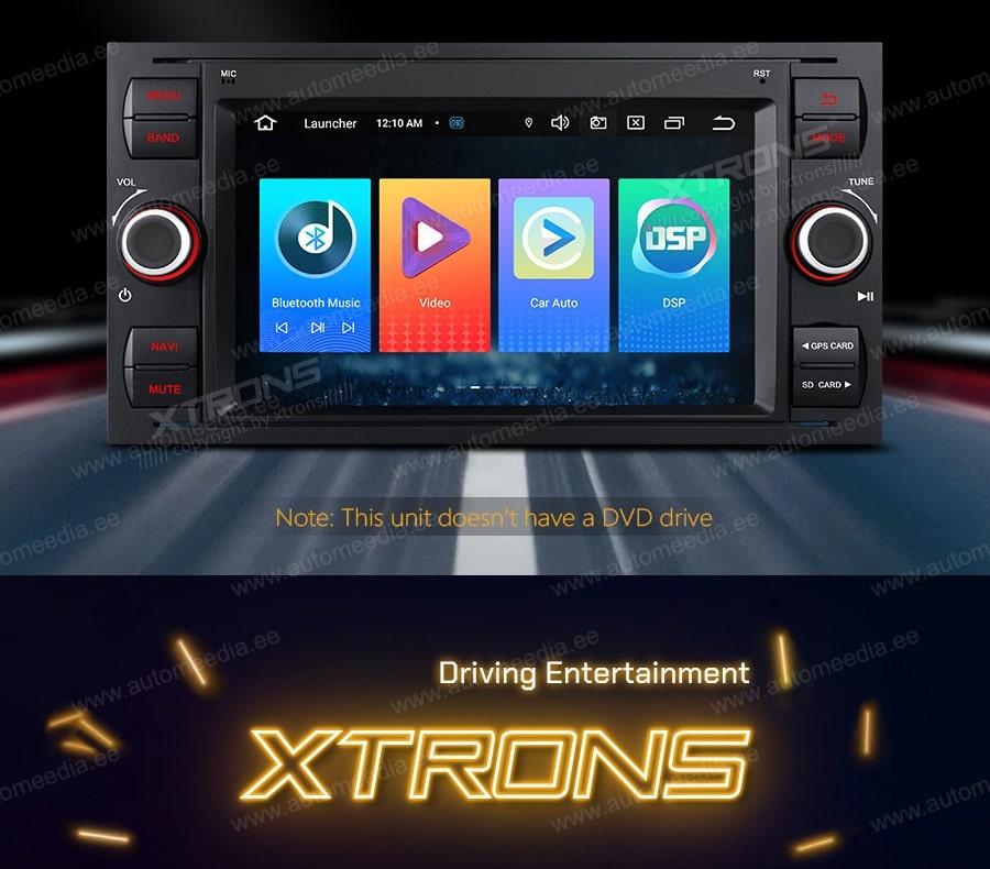 Ford (2005-2009) | Transit | S-Max | C-Max | Galaaxy | Connect XTRONS PSF70QSFL_B merkkikohtainen Android GPS multimedia näyttösoitin