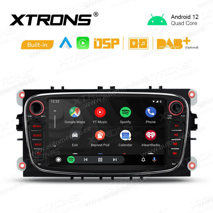 FORD MONDEO (2007-2013)/FOCUS(2008-2011)/S-MAX(2008-2011)/GALAXY(2011-2012) mudelipõhine Android 12 GPS autoraadio ja multimeedia keskus