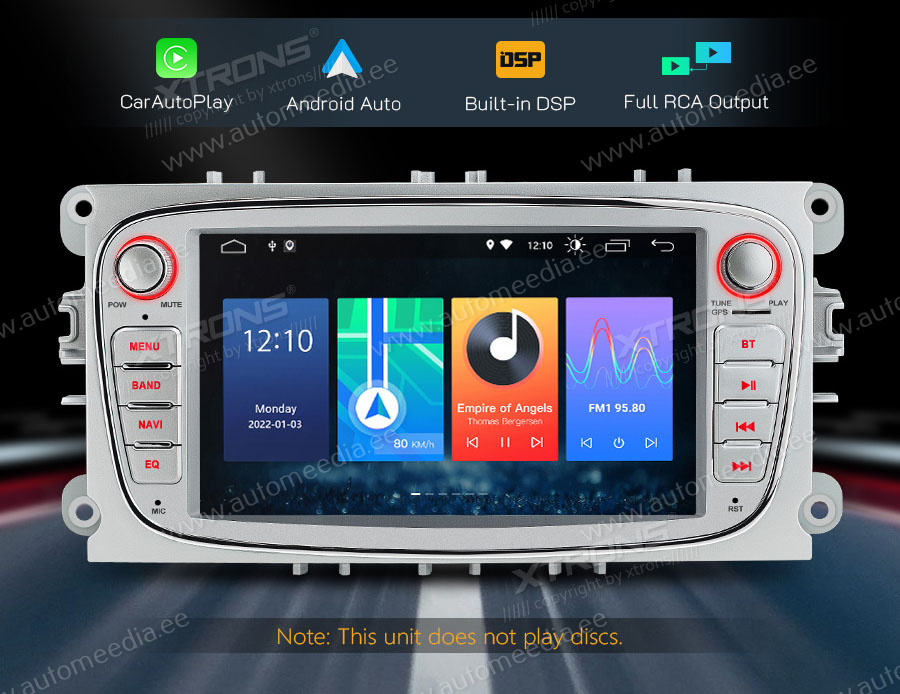 FORD MONDEO (2007-2013)/FOCUS(2008-2011)/S-MAX(2008-2011)/GALAXY(2011-2012)  XTRONS PSF72FSFA_S Car multimedia GPS player with Custom Fit Design