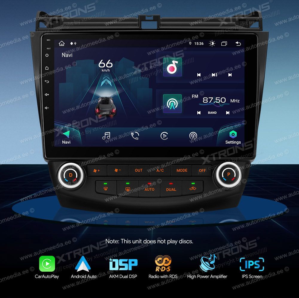 Honda Accord (2002-2008)  XTRONS IAP11ACH_L merkkikohtainen Android GPS multimedia näyttösoitin