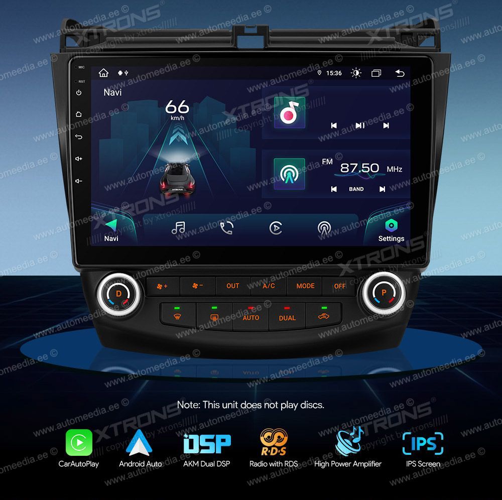 Honda Accord (2002-2008) XTRONS IAP11ACH_L merkkikohtainen Android GPS multimedia näyttösoitin