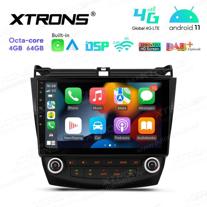 Honda Accord (2002-2008) mudelipõhine Android 12 GPS autoraadio ja multimeedia keskus