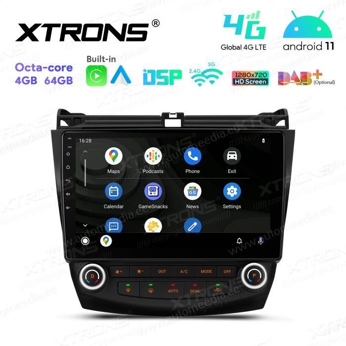 Honda Accord (2002-2008) mudelipõhine Android 12 GPS autoraadio ja multimeedia keskus