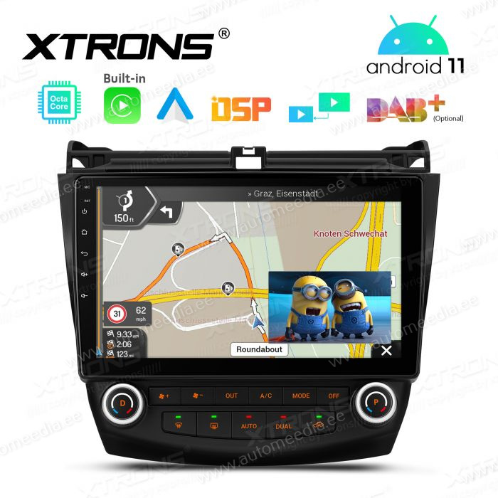 Honda Accord (2002-2008) mudelipõhine Android 12 GPS autoraadio ja multimeedia keskus
