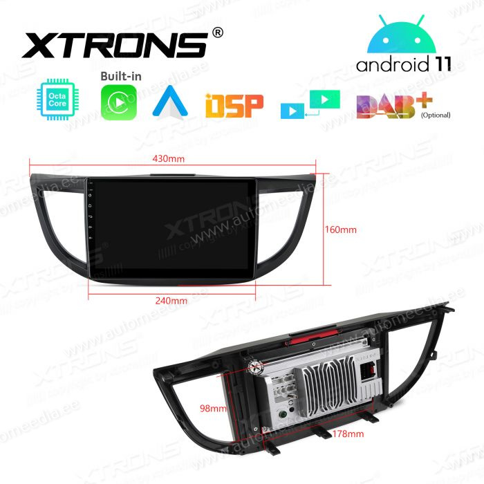 Honda CRV (2012-2016) mudelipõhine Android 12 GPS autoraadio ja multimeedia keskus