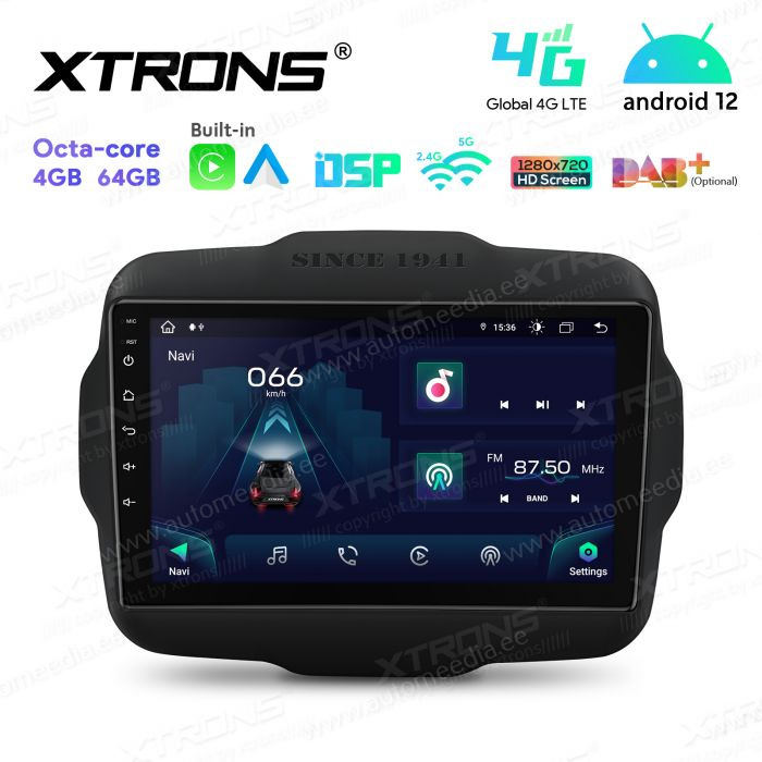 Jeep Renegade (2015-2020) Android 12 Car Multimedia Player with GPS Navigation