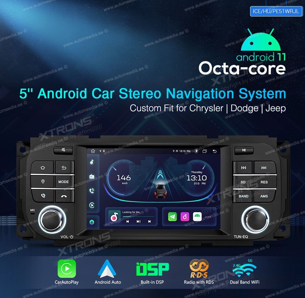 XTRONS PE51WRJL Mudelikohane android multimeediakeskus gps naviraadio