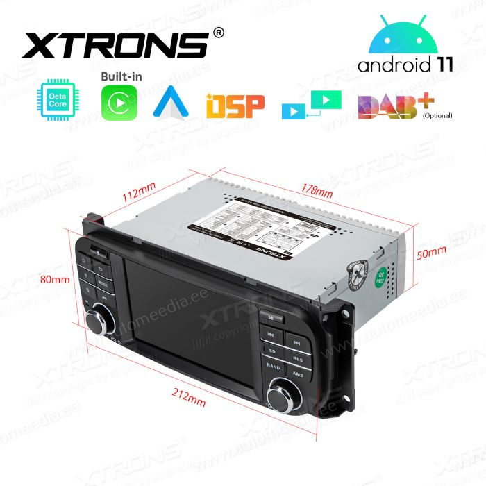 Jeep | Dodge | Chrysler | Grand Cherokee | Compass | Patriot | 300C mudelipõhine Android 12 GPS autoraadio ja multimeedia keskus