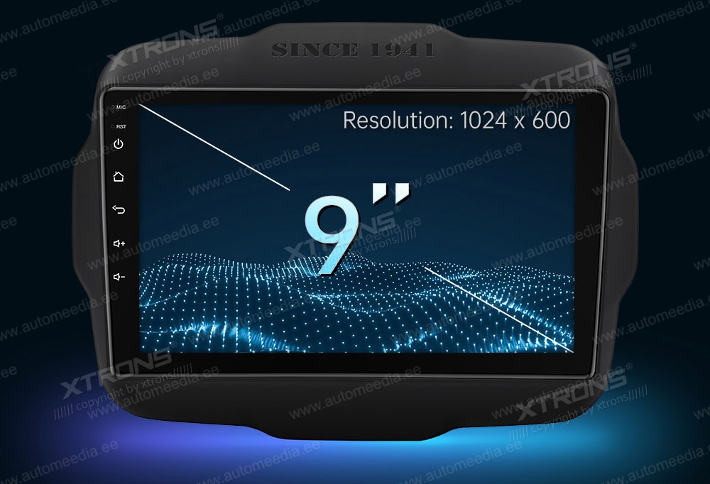 Jeep Renegade (2015-2020) XTRONS PMA90RGJ Car multimedia GPS player with Custom Fit Design