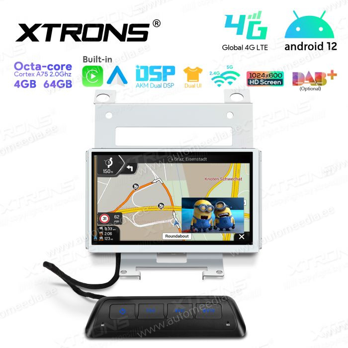 Land Rover Freelander 2 (2007-2012) mudelipõhine Android 12 GPS autoraadio ja multimeedia keskus