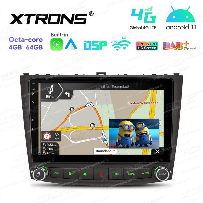 Lexus IS200 | IS300 | IS350 (2006-2012) mudelipõhine Android 11 GPS autoraadio ja multimeedia keskus