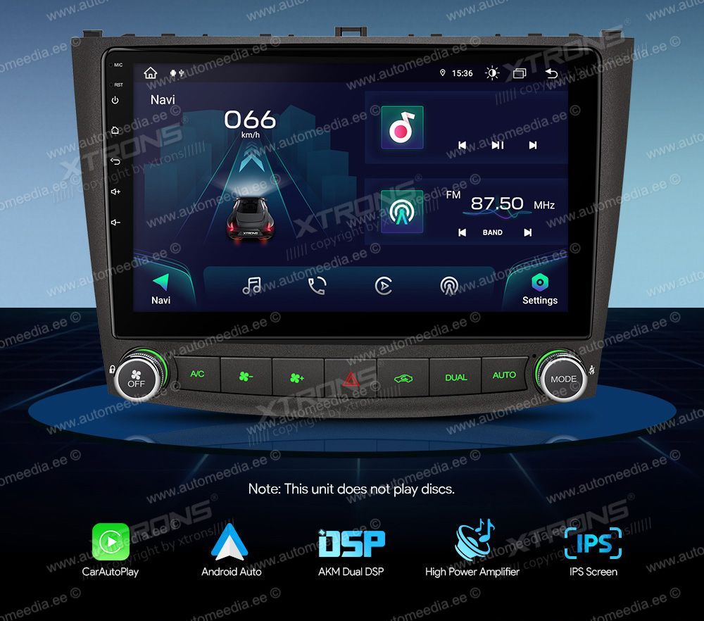 Lexus IS200 | IS300 | IS350 (2006-2012)  XTRONS IAP11ISL merkkikohtainen Android GPS multimedia näyttösoitin