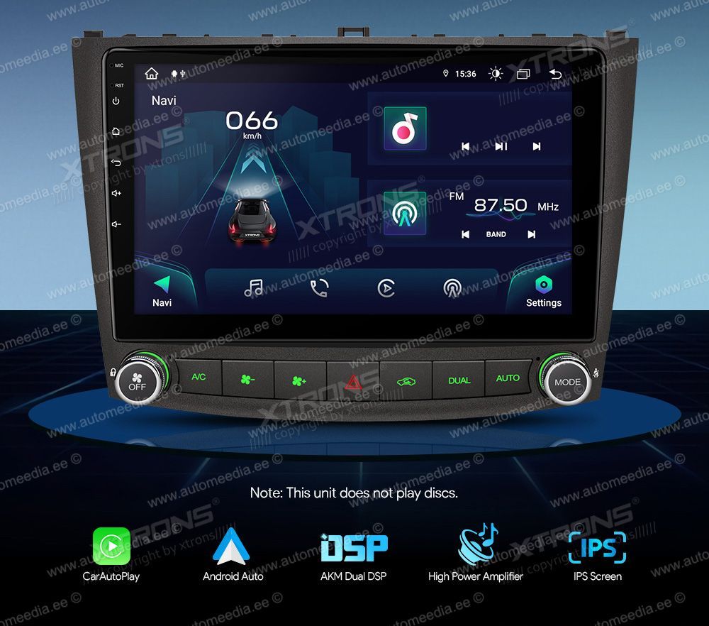 Lexus IS200 | IS300 | IS350 (2006-2012) XTRONS IAP11ISL merkkikohtainen Android GPS multimedia näyttösoitin