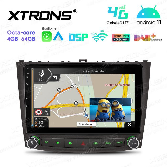 Lexus IS200 | IS300 | IS350 (2006-2012) mudelipõhine Android 12 GPS autoraadio ja multimeedia keskus