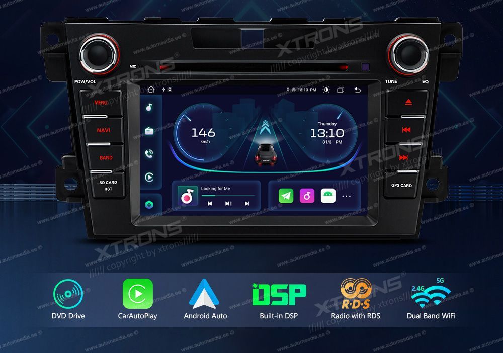 Mazda CX7 (2007-2012) XTRONS PE71CX7M Штатная магнитола Android