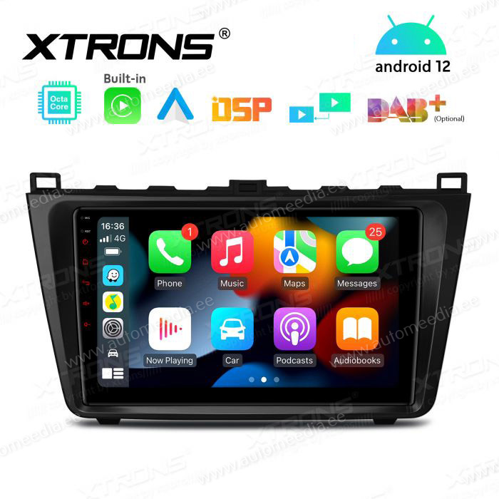 Mazda 6 (2008-2012) mudelipõhine Android 12 GPS autoraadio ja multimeedia keskus