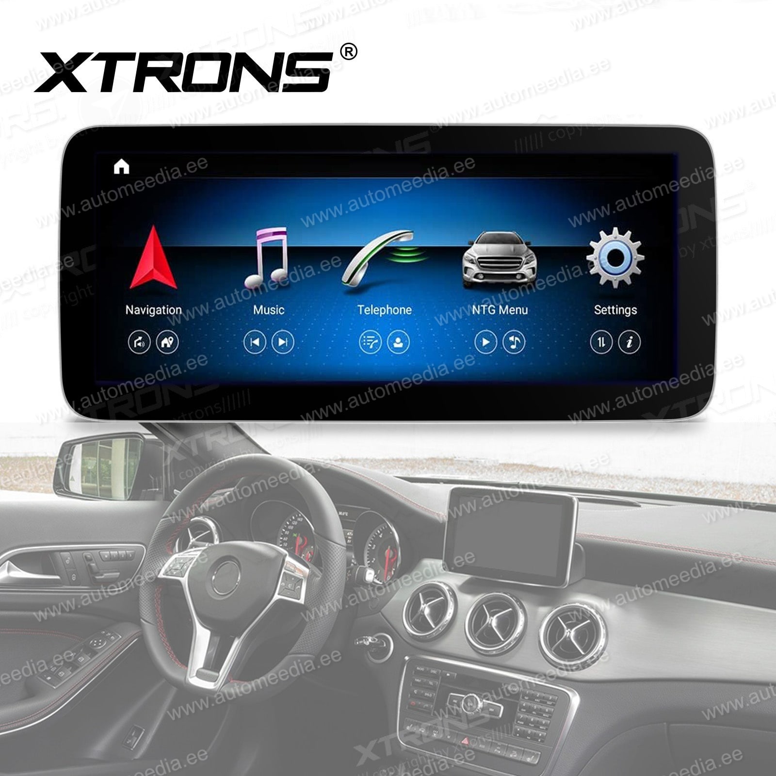 Mercedes-Benz A-Class | GLA | CLA | W176 | C117 | X156 (2016-2018) Android 12 Car Multimedia Player with GPS Navigation