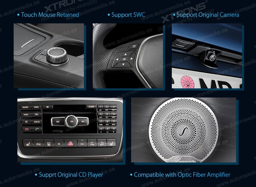 Mercedes-Benz A-Class (2013-2015) | GLA | CLA | W176 | C117 | X156 | NTG4.5 | NTG4.7  XTRONS QSM1245A XTRONS QSM1245A FM radio and USB SD player