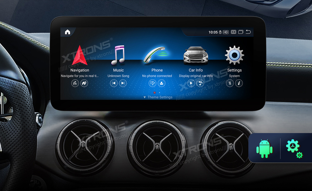 Mercedes-Benz A-Class (2013-2015) | GLA | CLA | W176 | C117 | X156 | NTG4.5 | NTG4.7  XTRONS QXM2245P Car multimedia GPS player with Custom Fit Design