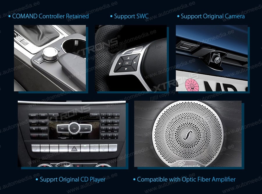 Mercedes-Benz C-Class ( 2011-2014) | W204 | NTG4.5 | NTG4.7  XTRONS QSM1245C_L XTRONS QSM1245C_L FM radio and USB SD player