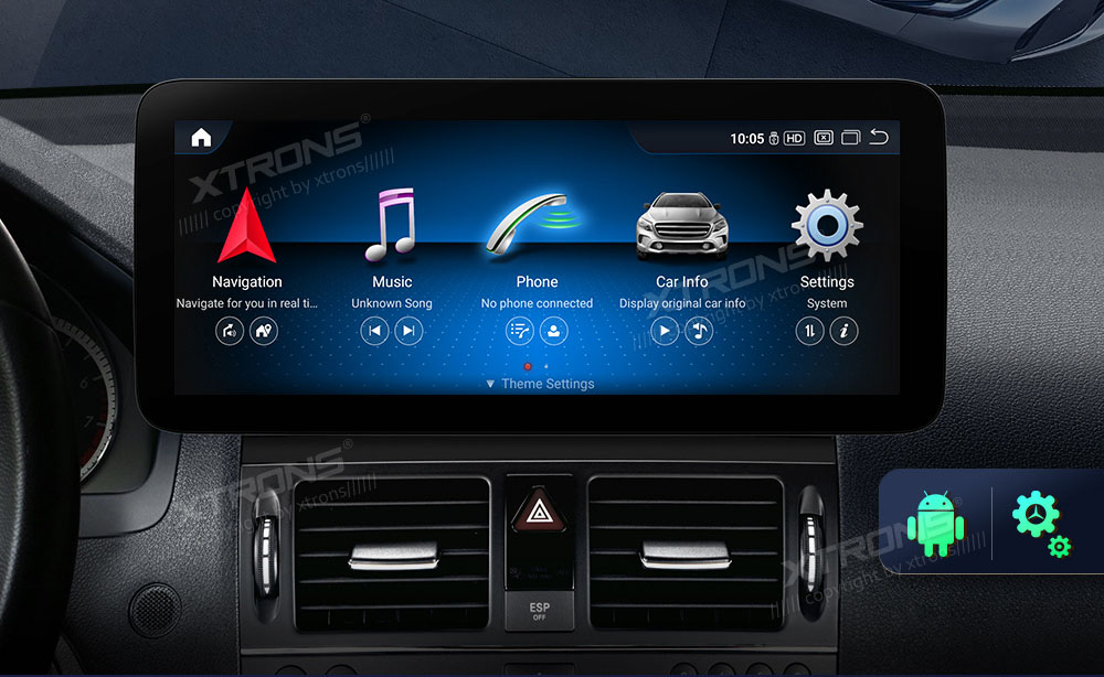 Mercedes-Benz C-Class | W204 (2008-2010) | NTG4.0 (2007-2010)  XTRONS QXM2240PM12C40 Штатная магнитола Android