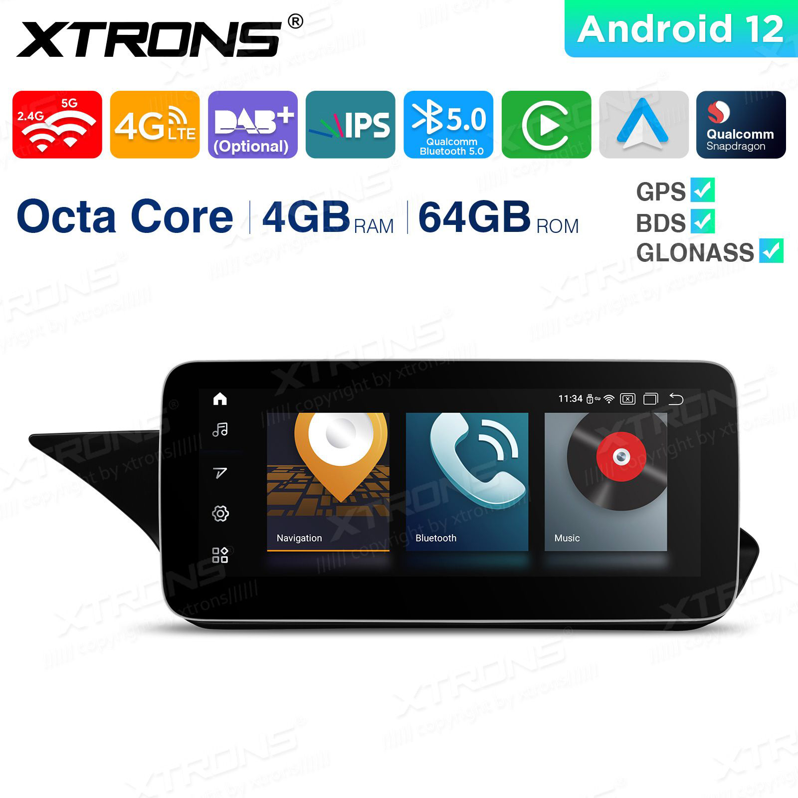 Mercedes-Benz E-Class (2013-2014) | W212 | NTG4.5 | NTG4.7 mudelipõhine Android 12 GPS autoraadio ja multimeedia keskus