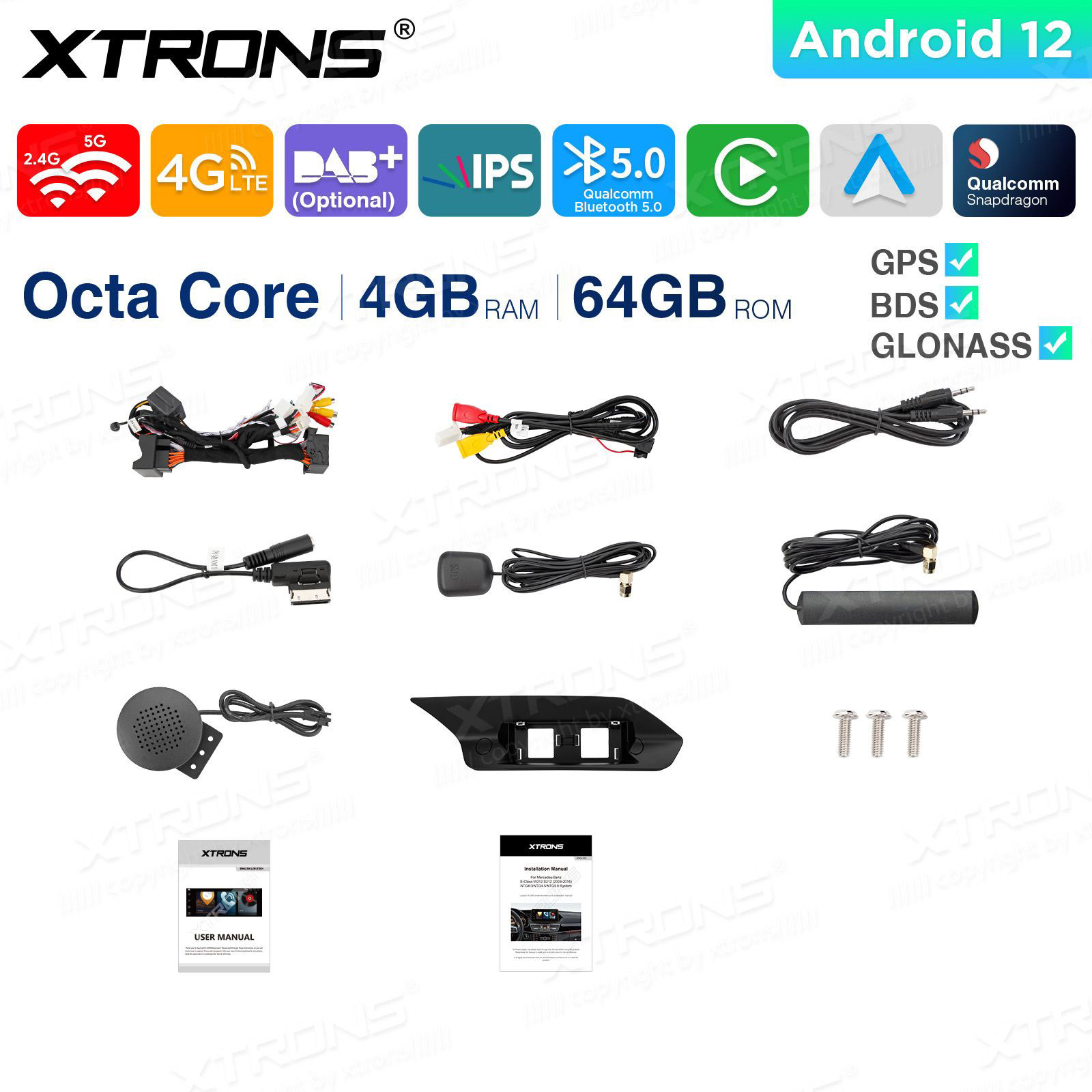Mercedes-Benz E-Class (2013-2014) | W212 | NTG4.5 | NTG4.7 mudelipõhine Android 12 GPS autoraadio ja multimeedia keskus