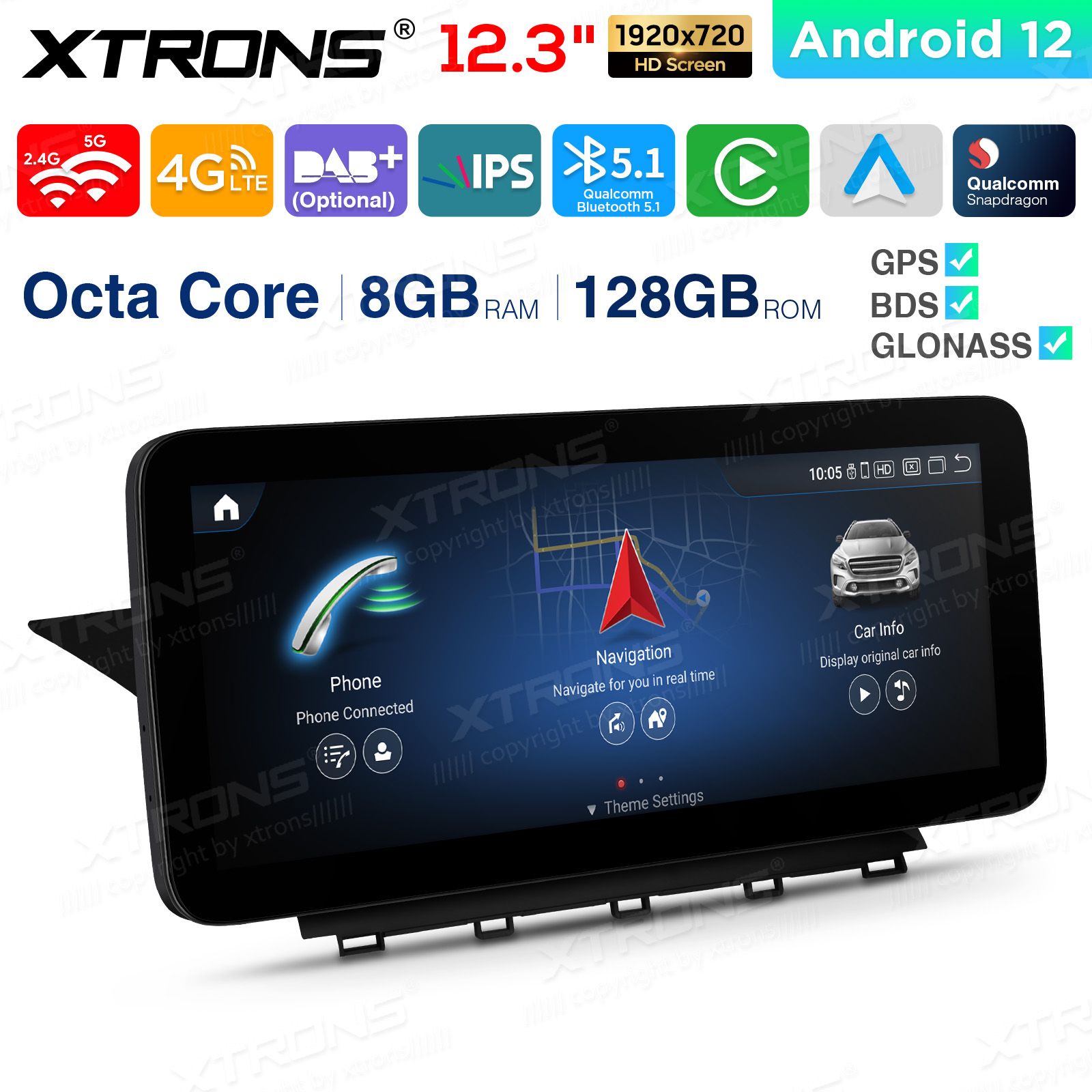 Mercedes-Benz GLK Class X204 | 2013 - 2015 (NTG4.5) Android 12 Car Multimedia Player with GPS Navigation