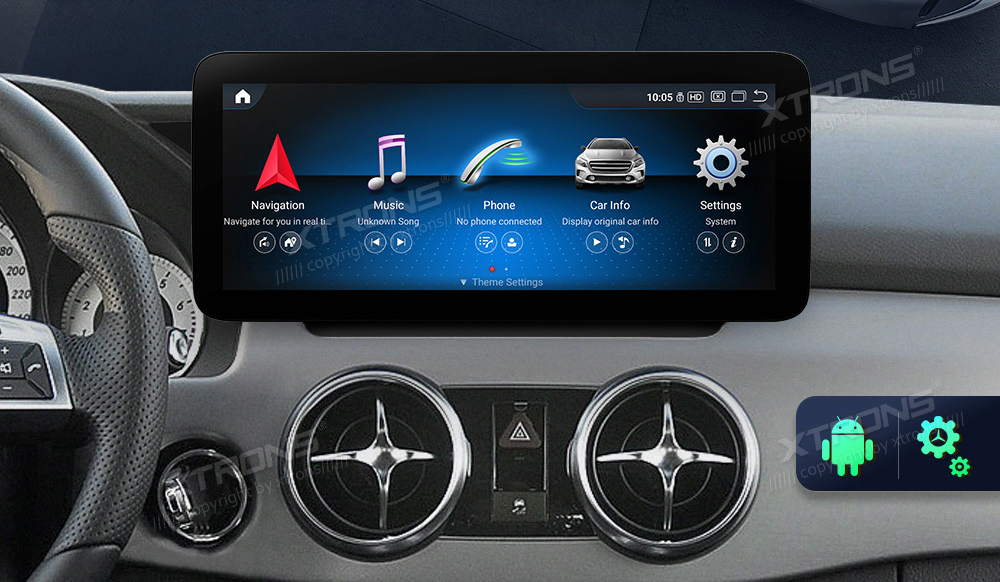 Mercedes-Benz GLK Class X204 | 2013 - 2015 (NTG4.5)  XTRONS QXM2245PM12GLK45L merkkikohtainen Android GPS multimedia näyttö