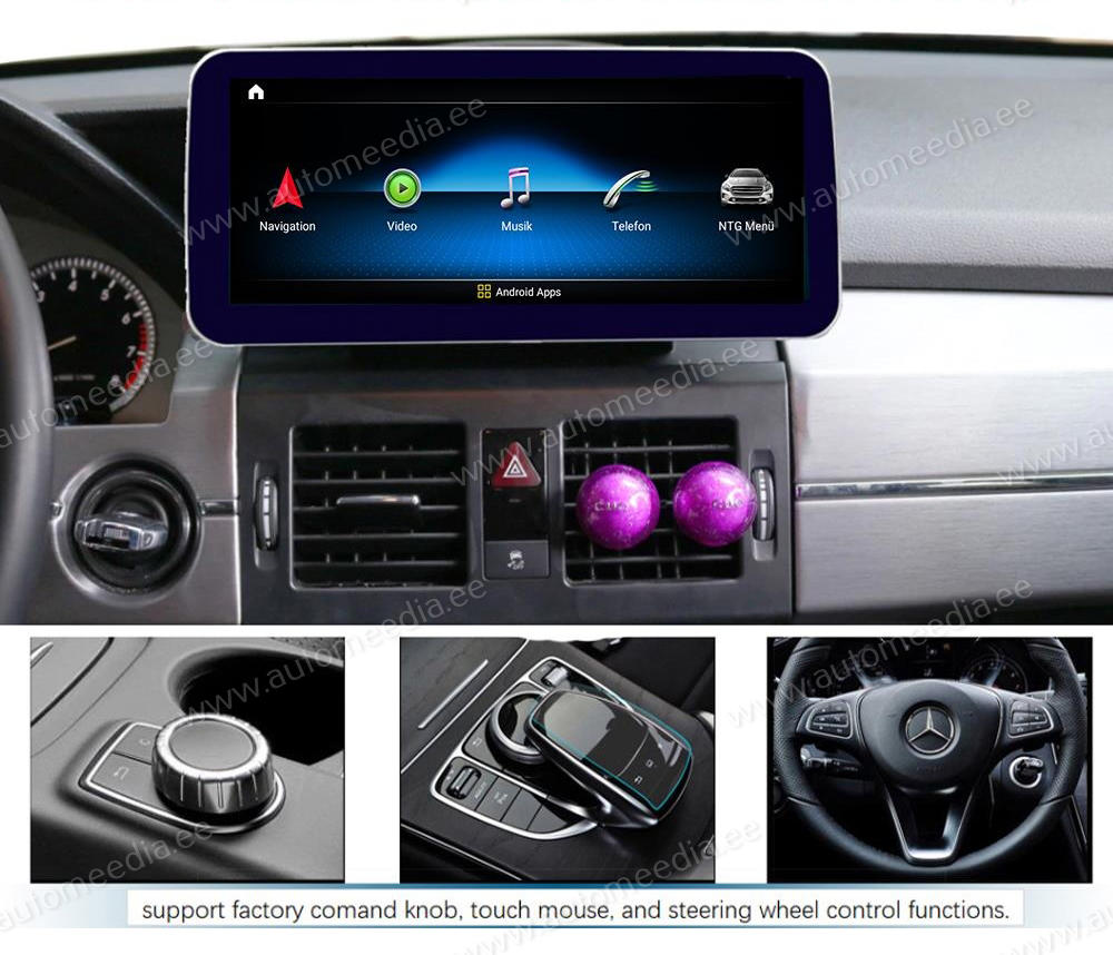 Mercedes-Benz GLK Class X204 | 2008 - 2012 (NTG4.0)  Automedia ZFA6108 merkkikohtainen Android GPS multimedia näyttö