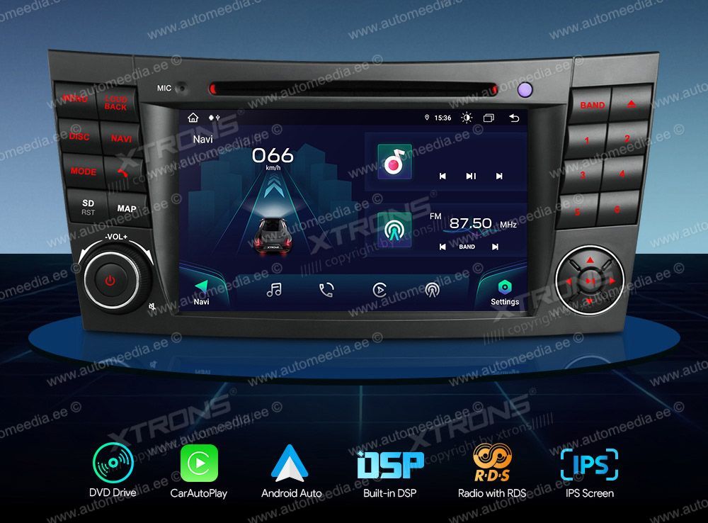 Mercedes-Benz E-Class W211 (2002-2008) | CLS W219 (2005-2006)  XTRONS IA71M211 Car multimedia GPS player with Custom Fit Design