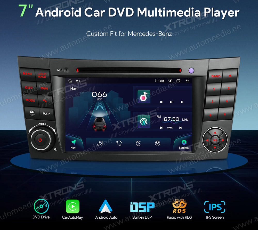 Mercedes-Benz E-Class W211 (2002-2008) | CLS W219 (2005-2006)  XTRONS IA72M211 Car multimedia GPS player with Custom Fit Design