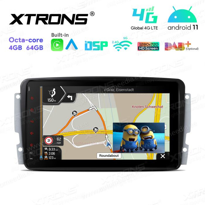 Mercedes-Benz CLK (1998-2004) | C-Class (2000-2004) | G-Class (1998-2006) | Vito & Viano (2003-2006) mudelipõhine Android 12 GPS autoraadio ja multimeedia keskus