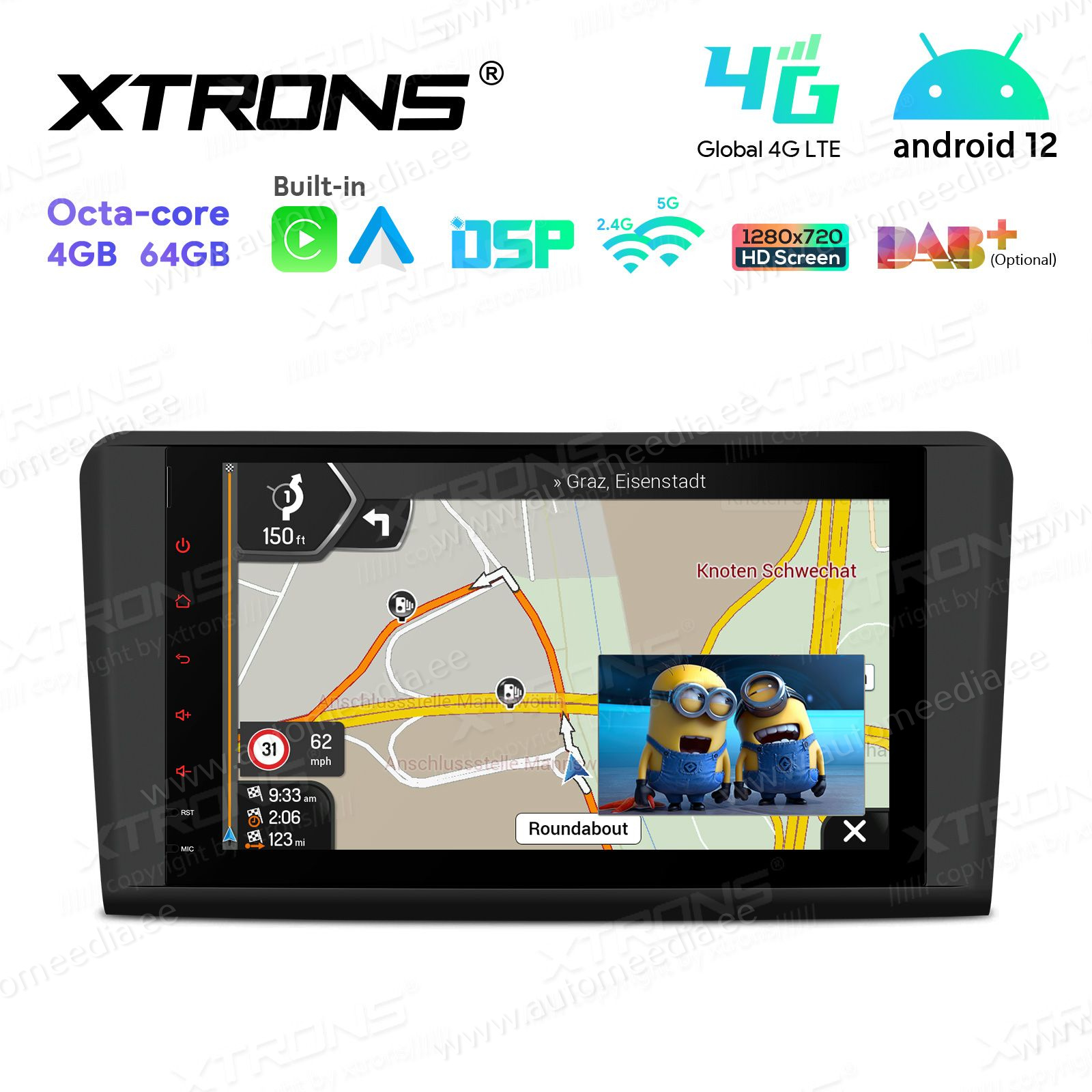 Mercedes-Benz ML | GL | W164 | X164 (2005-2012) mudelipõhine Android 12 GPS autoraadio ja multimeedia keskus