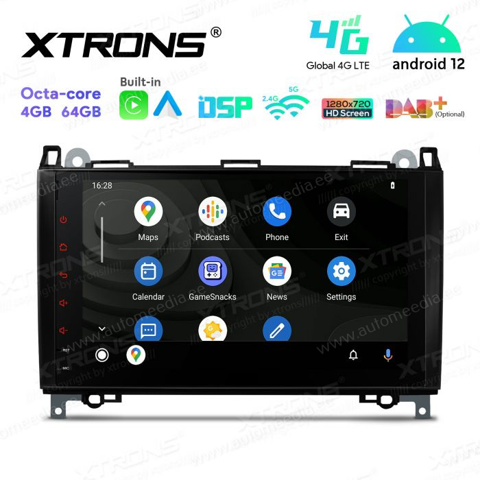 Mercedes-Benz Sprinter | Vito & Viano (2006-2020) | A-Class | B-Class (2004-2012) mudelipõhine Android 12 GPS autoraadio ja multimeedia keskus