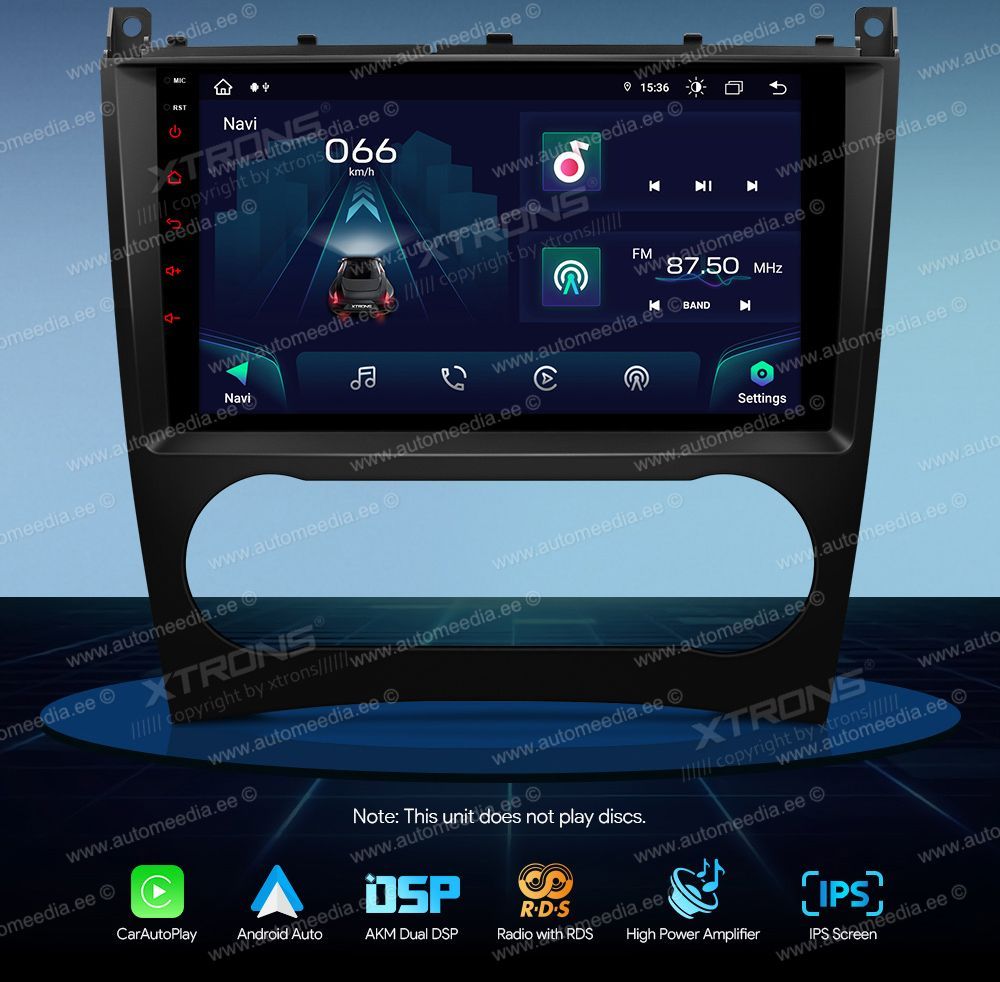 Mercedes-Benz CLK (2005-2006) | C-Class (2004-2007) | G-Class (2005-2008) XTRONS IAP91M209 merkkikohtainen Android GPS multimedia näyttösoitin
