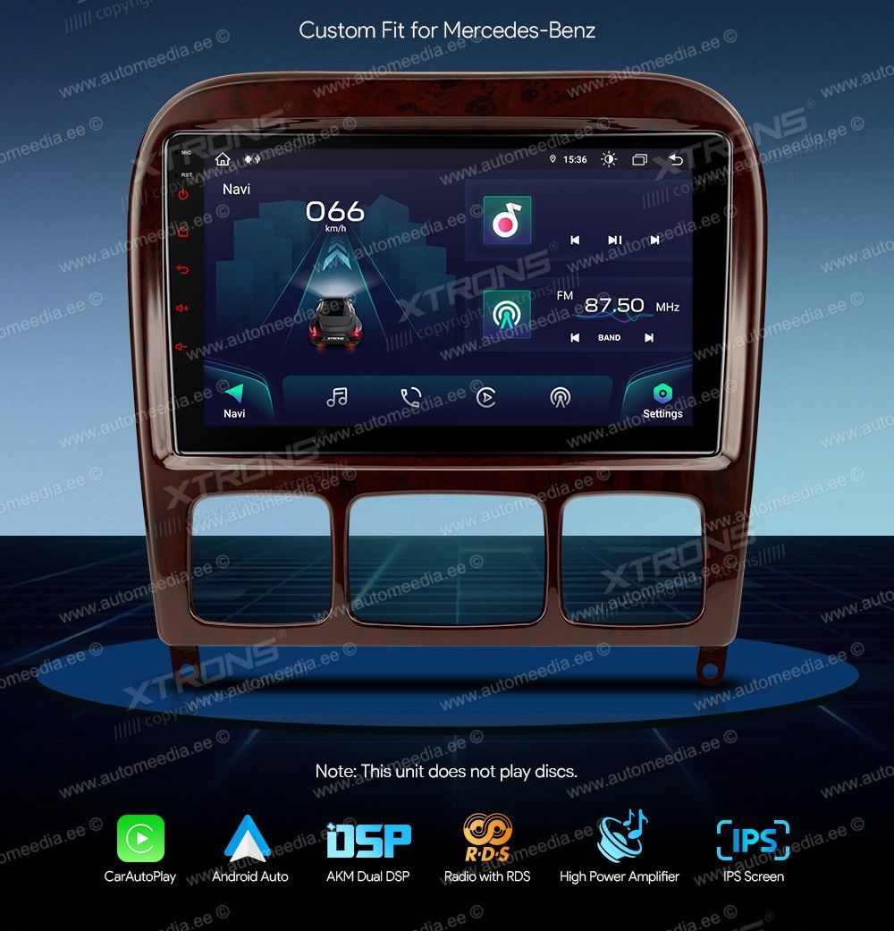 Mercedes-Benz S-Class W220 (1998-2005) XTRONS IAP91M220 Car multimedia GPS player with Custom Fit Design