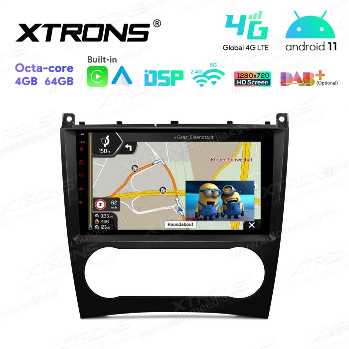 Mercedes-Benz CLK (2005-2006) | C-Class (2004-2007) | G-Class (2005-2008) mudelipõhine Android 12 GPS autoraadio ja multimeedia keskus