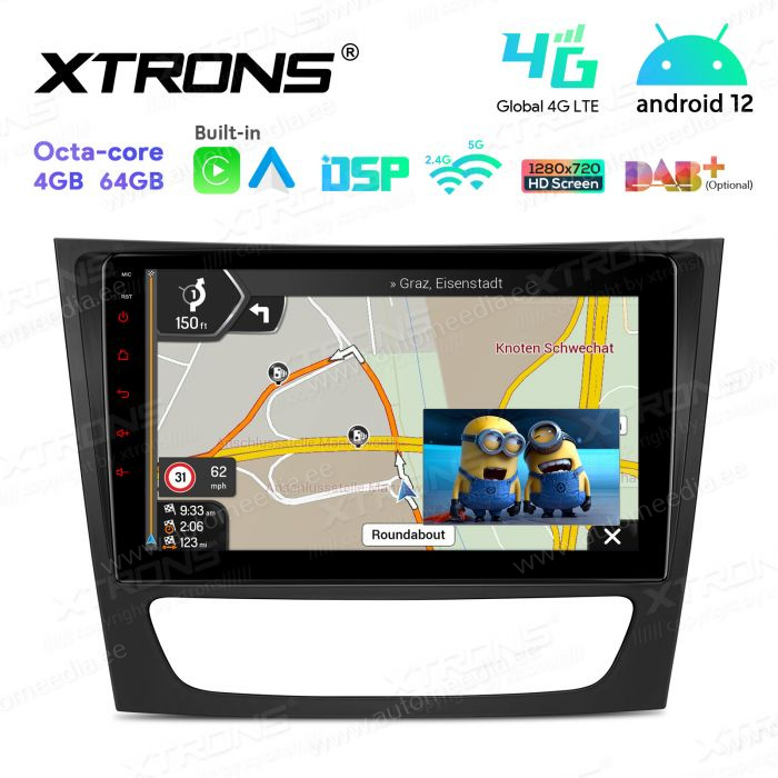 Mercedes-Benz E-Class W211 (2002-2008) | CLS W219 (2005-2006) mudelipõhine Android 12 GPS autoraadio ja multimeedia keskus