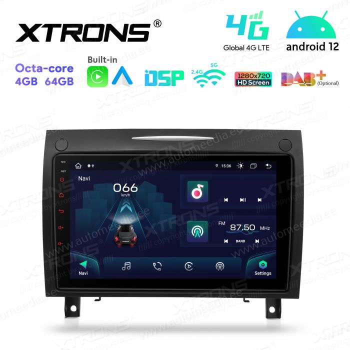 Mercedes-Benz SLK R171 (2004-2011) Android 12  | GPS auto radio un multimediju centrs