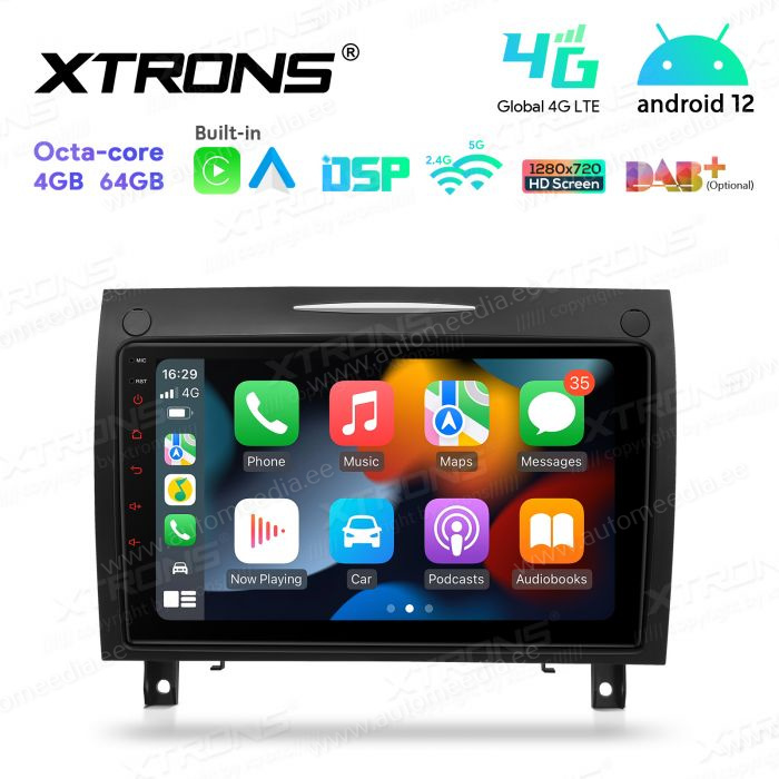 Mercedes-Benz SLK R171 (2004-2011) mudelipõhine Android 12 GPS autoraadio ja multimeedia keskus