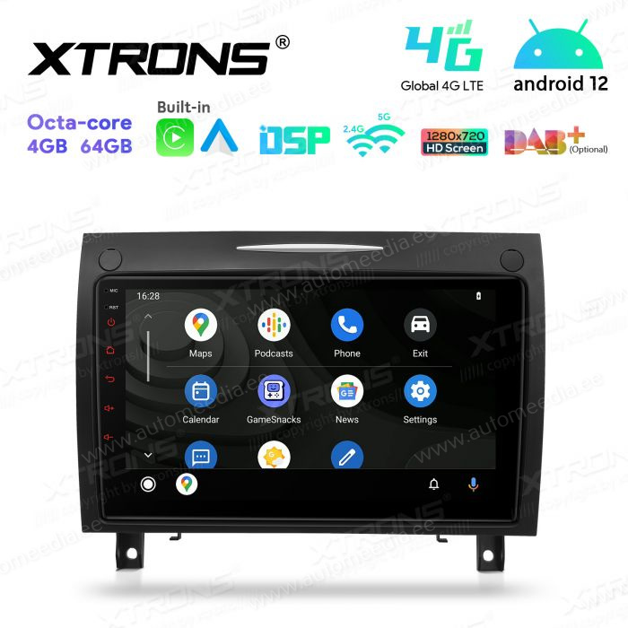 Mercedes-Benz SLK R171 (2004-2011) mudelipõhine Android 12 GPS autoraadio ja multimeedia keskus