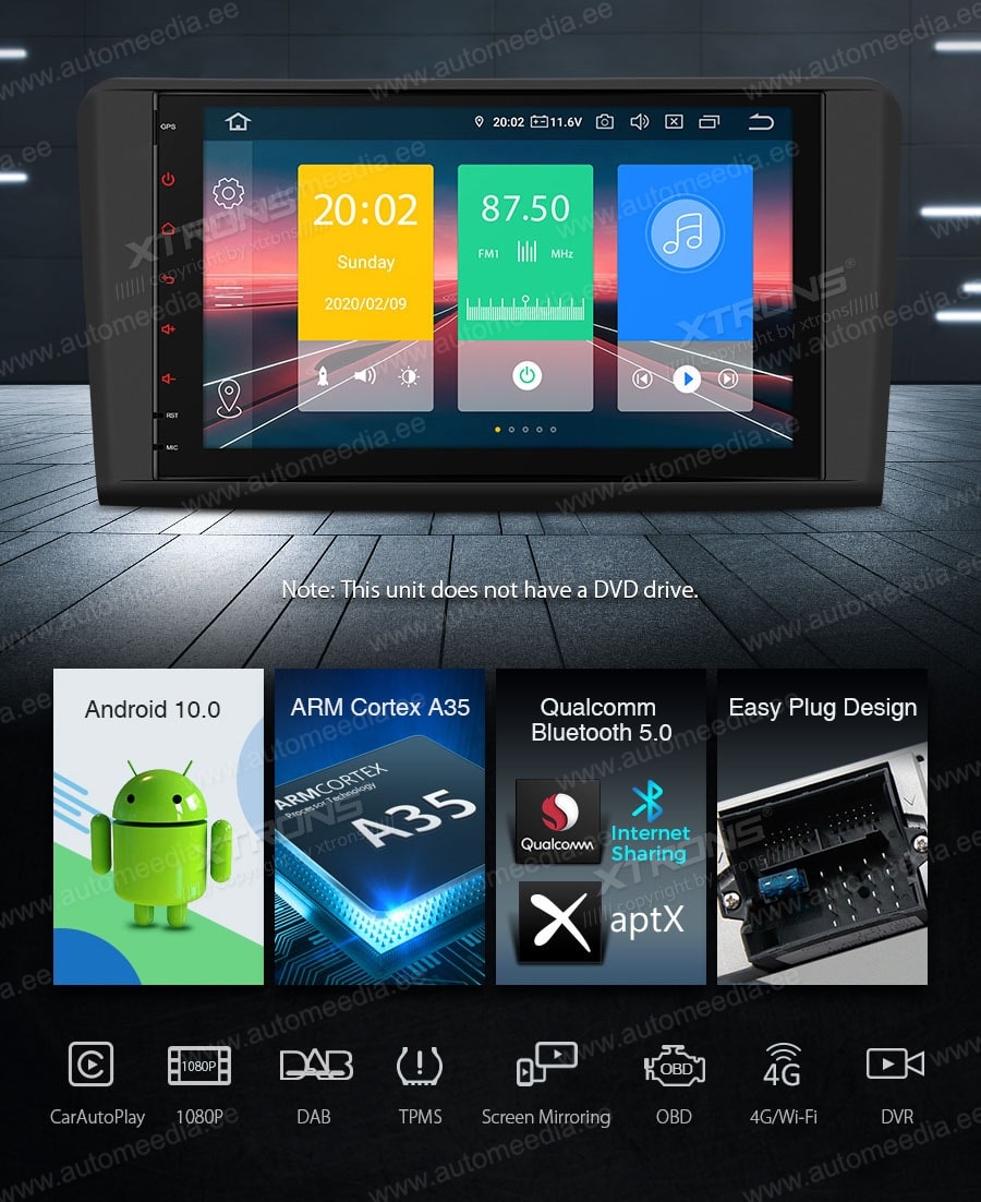 Mercedes-Benz ML | GL | W164 | X164 (2005-2012) XTRONS IN90M164L Mudelikohane android multimeediakeskus gps naviraadio