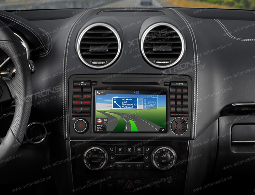 Mercedes-Benz ML | GL | W164 | X164 (2005-2012)  XTRONS MA70M164 merkkikohtainen Android GPS multimedia näyttösoitin