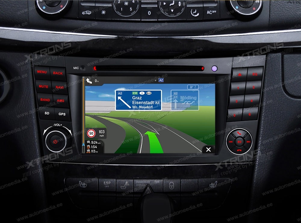 Mercedes-Benz E-Class W211 (2002-2008) | CLS W219 (2005-2006)  XTRONS MA70M211 Car multimedia GPS player with Custom Fit Design